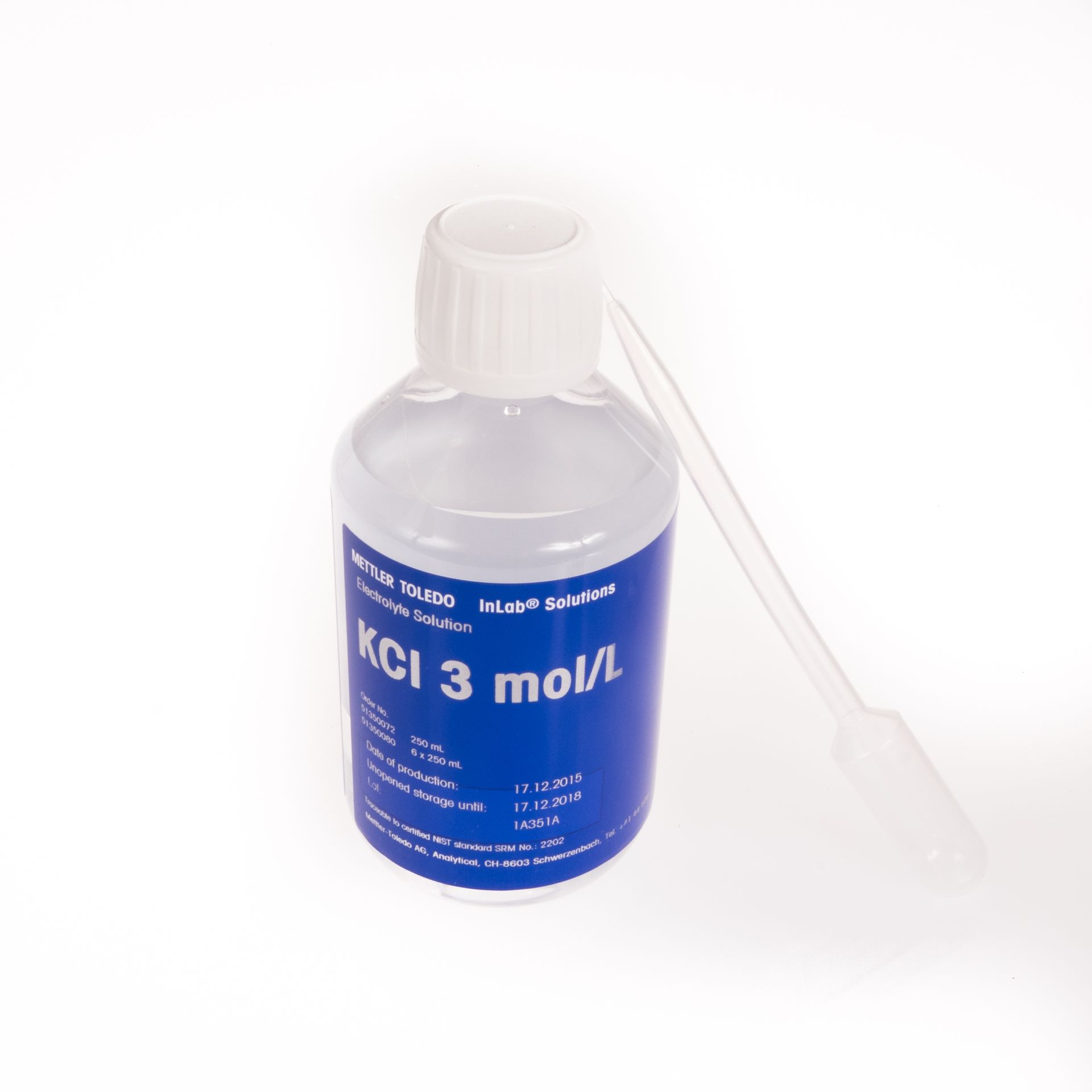 Mettler Toledo 51350080 Elektrolit KCl 3mol/L - 6x250ml