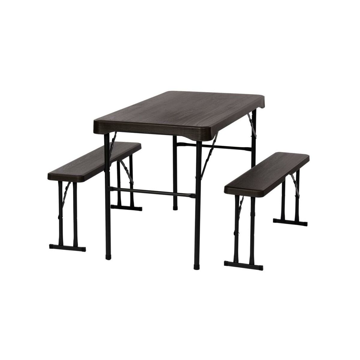 Meble ogrodowe jadalniane zestaw Wood antracyt Ote