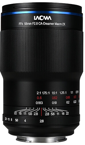 Obiektyw Laowa 58mm f/2,8 Ultra Makro 2x APO - Canon RF -  Raty ,