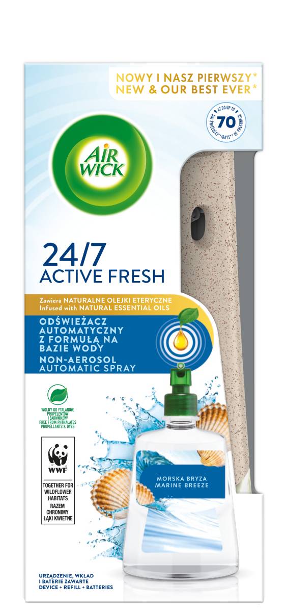 Air Wick Active Fresh Morska Bryza - komplet 228 ml