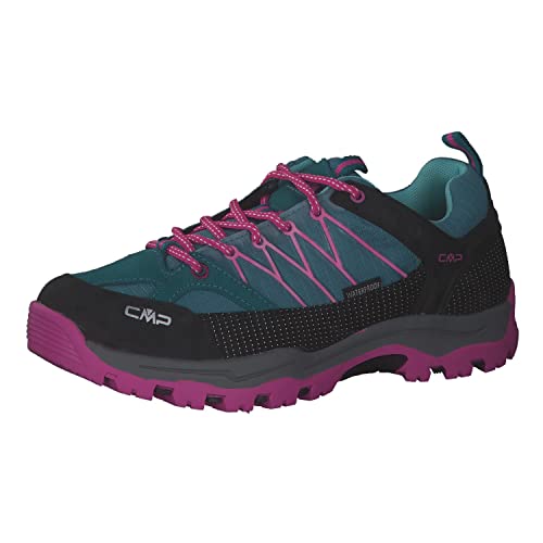 CMP Rigel Low Trekking Kids Wp Walking Shoe, Lake-Acqua, 38 EU, lake acqua, 38 EU