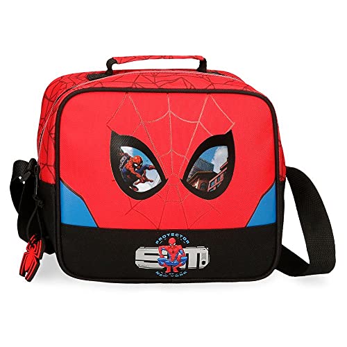 Marvel 2834821 Spiderman Konfigurowalny, Czerwony, 23 x 20 x 9 cm, Poliester, Czerwony, Neceser Adaptable, dopasowująca się kosmetyczka