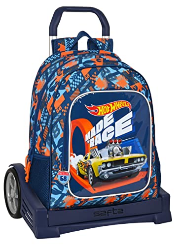 Safta M860c Plecak Unisex dla dzieci, Granatowy I Pomarańczowy, Estándar, Casual