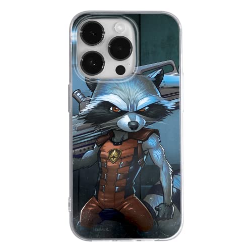 ERT GROUP etui na telefon Apple Iphone 14 PRO MAX, case oryginalny i oficjalnie licencjonowany przez Marvel, wzór Rocket 001, optymalnie dopasowane, plecki z TPU
