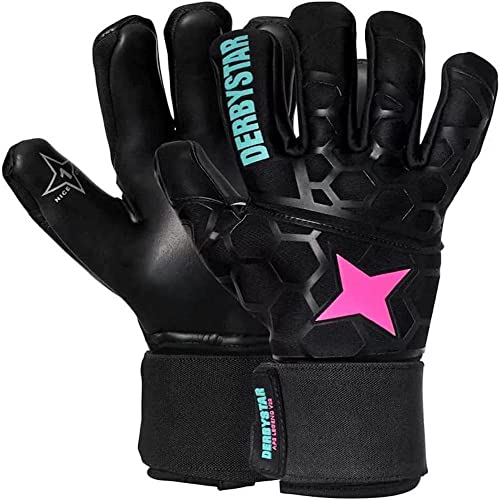 Derbystar APS Legend V20 rękawiczki czarne, różowe, zielone, 10,5