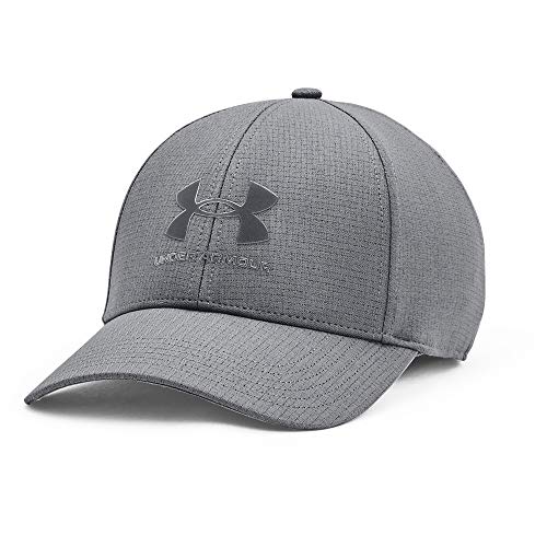 Under Armour Męska czapka Isochill Armourvent Str, szary (012 czarny, L/XL UK