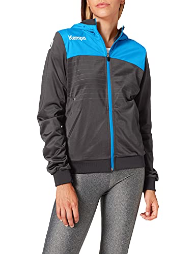 Kempa Emotion 2.0 damska kurtka z kapturem damska kurtka, antracyt/niebieski, S