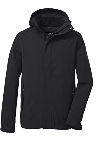 Killtec Męska kurtka funkcyjna / kurtka outdoorowa z odpinanym kapturem KOS 87 MN JCKT_XENIOS; czarna, 4XL, 39147-000