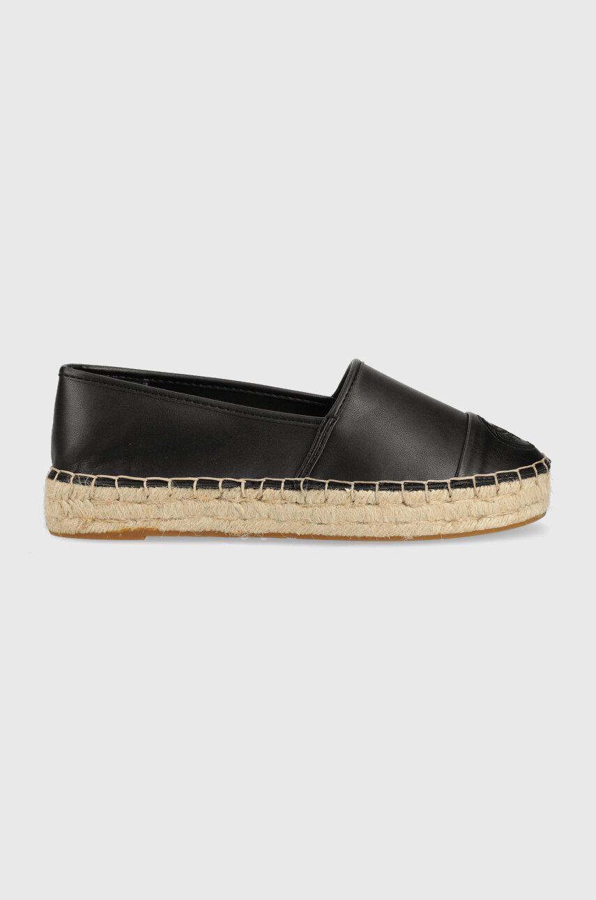 Guess espadryle JALEEL2 kolor czarny na platformie FL6J2L ELE14