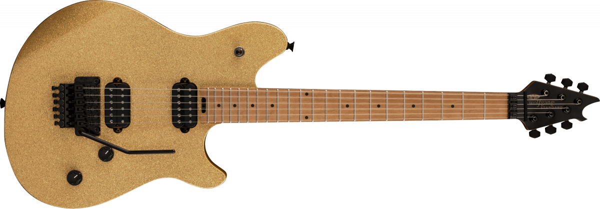 EVH Wolfgang WG Standard Baked Maple Fingerboard Gold Sparkle