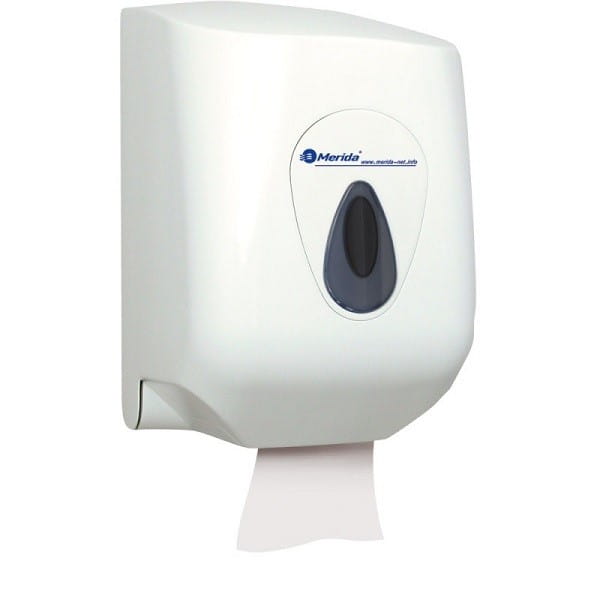 Pojemnik na ręczniki papierowe w rolach Top Maxi MERIDA okienko szare