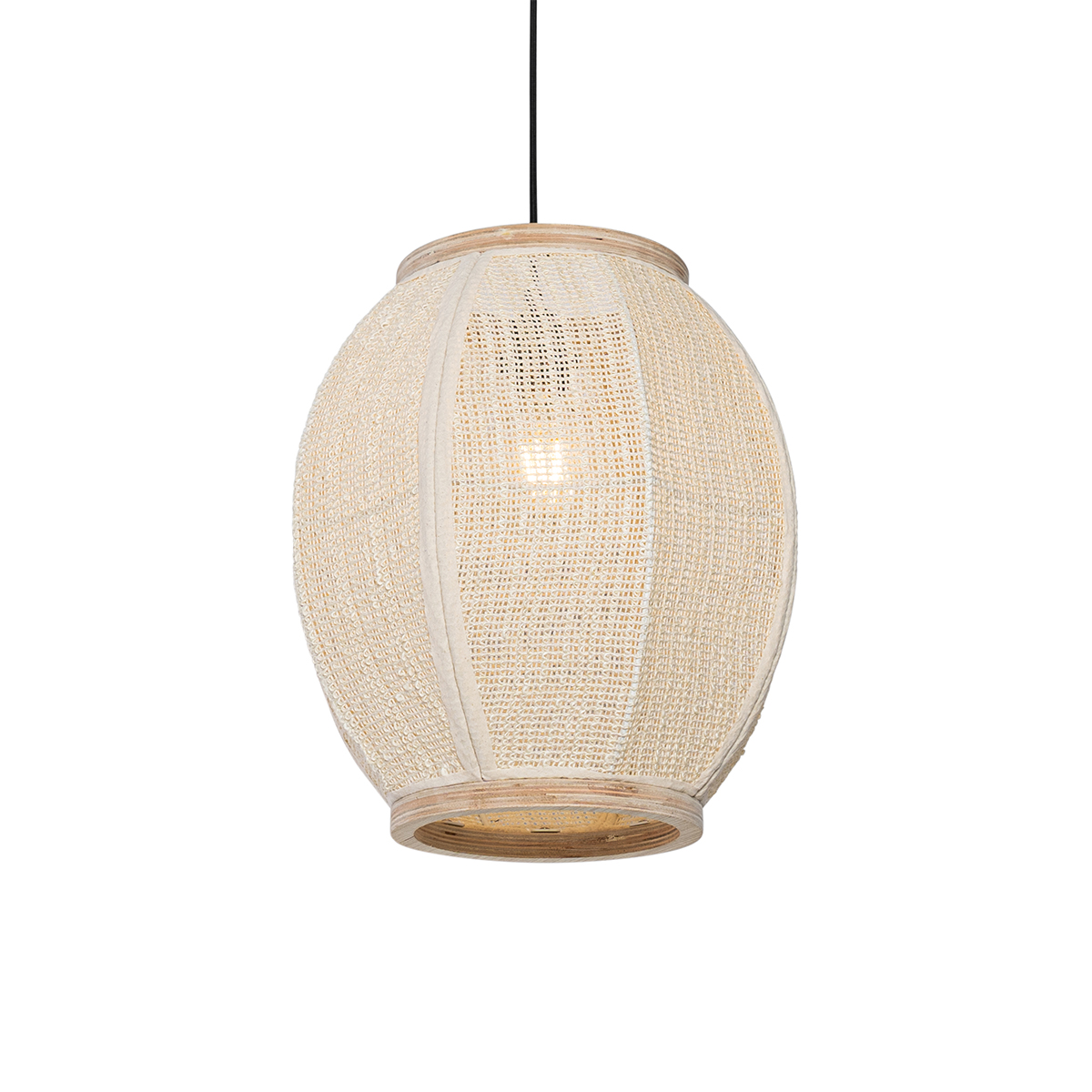 QAZQA Orientalna lampa wisząca naturalna 35 cm - Rob
