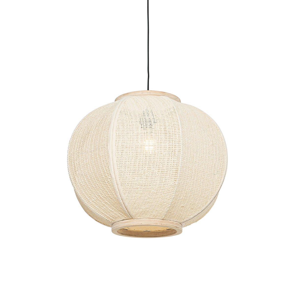 QAZQA Orientalna lampa wisząca naturalna 48 cm - Rob