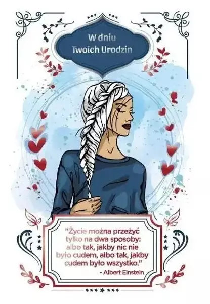 Kartka okolicznościowa Urodziny damskie - AbCard