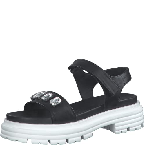 Marco Tozzi by Guido Maria Kretschmer sandały damskie 2-2-88706-20, czarne, 40 EU, czarny, 40 EU