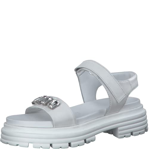 Marco Tozzi by Guido Maria Kretschmer sandały damskie 2-2-88706-20, białe, 40 EU, biały, 40 EU