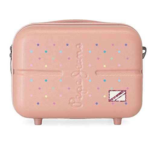 Pepe Jeans Carina Neceser Adaptable Obudowa na messenger Różowy 29x21x15 cms Sztywny ABS 9,14L 2,52 kg, Różowy, Neceser, kosmetyczka z paskiem na ramię