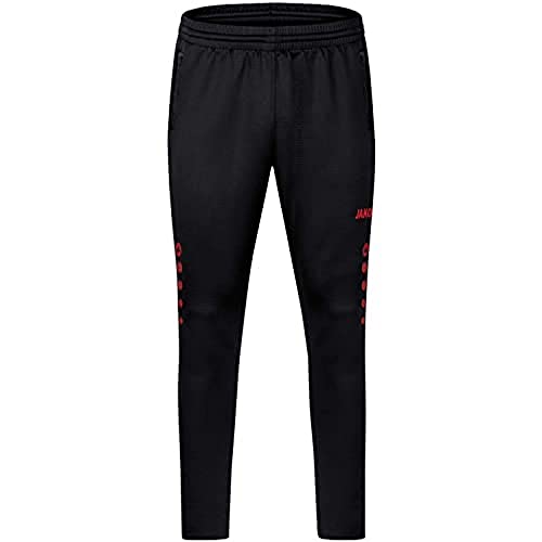 JAKO Damskie spodnie treningowe Challenge Premium damskie czarny/czerwony 42