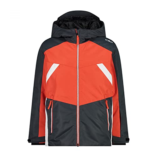 CMP - Kid Jacket Fix Hood, Boy, Titanio-Grenadine, 116
