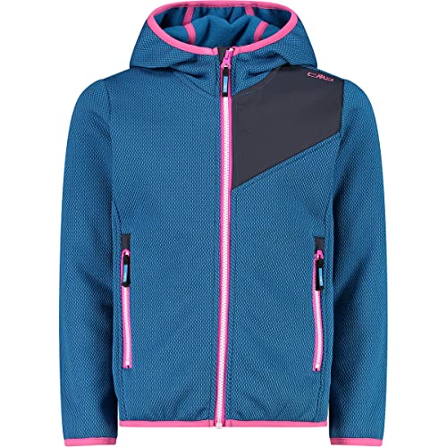 CMP - Kid G Jacket Fix Hood, Girl, Titanio, 164
