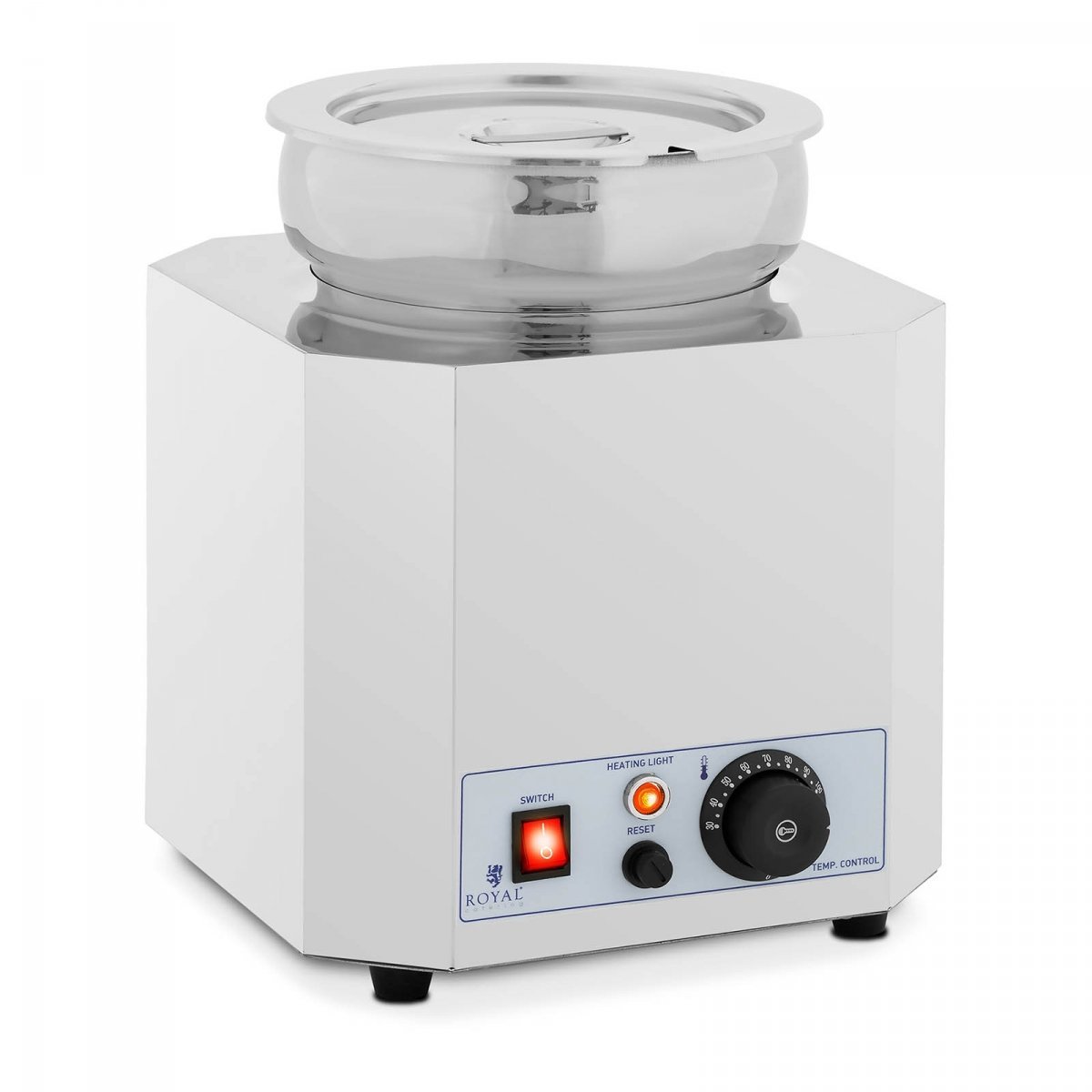 Stacja do zup - 7 l - 500 W - połysk - Royal Catering RC_BM_01