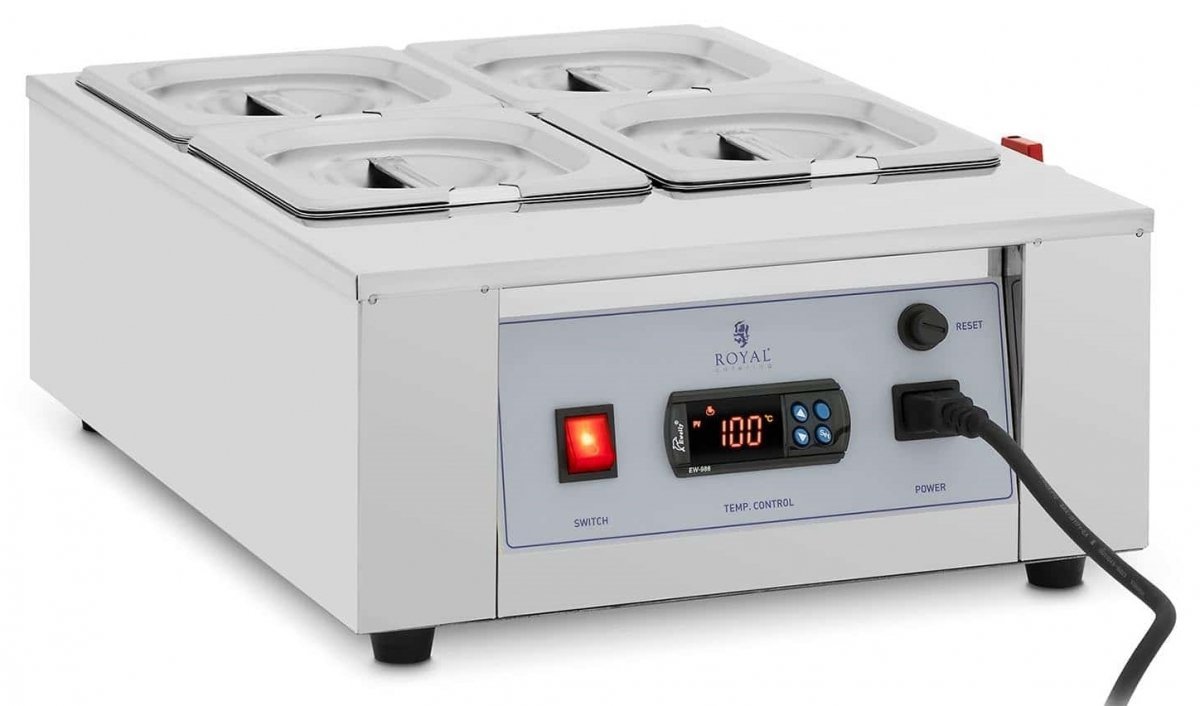 Podgrzewacz do czekolady - 4 x 1,5 l - do 100°C - Royal Catering RC_CMM_03