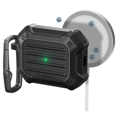 Etui / Pokrowiec Spigen Tough Armor pro AirPods Pro 2 s MagSafe (ACS05480) Czarne