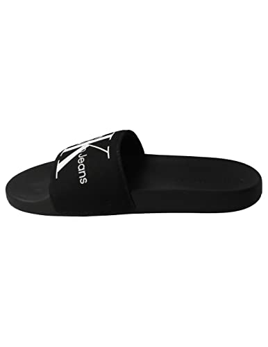 Calvin Klein Jeans Kapcie Męskie Czarne, Czarny, 43 EU