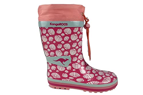 KangaROOS Dziewczęce kalosze K-summerrain, Daisy Pink Shell, 25 EU