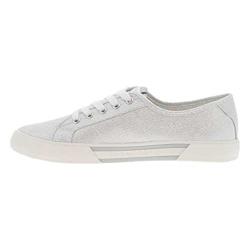 Pepe Jeans Damskie trampki Brady Party W, Srebrny, 38 EU