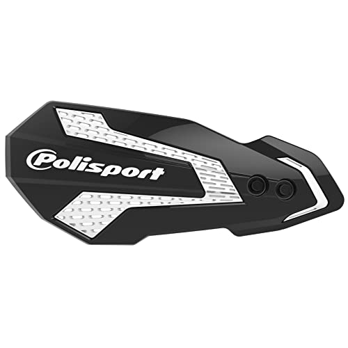 POLISPORT 8308200038 - MX FLOW 1 punkt mocowania MX-Style wykonane z tworzywa sztucznego z dołączonym zestawem montażowym kompatybilny z motocyklami Kawasaki w kolorze czarny/biały