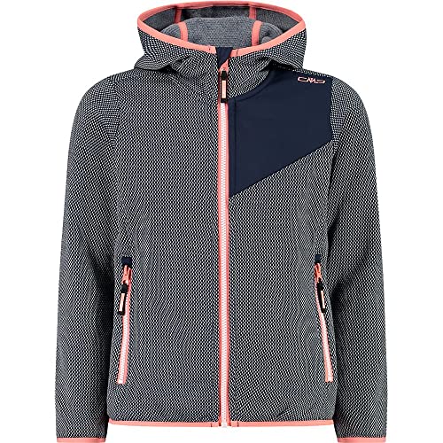 CMP - Kid G Jacket Fix Hood, Girl, B.Blue-Ice, 110