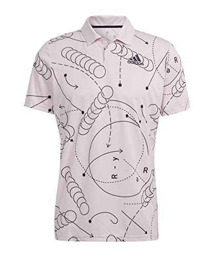 adidas Męska koszulka polo (krótki rękaw) Club Grafika tenisowa Polo Shirt, Clpink, HM6528, rozmiar 2XL