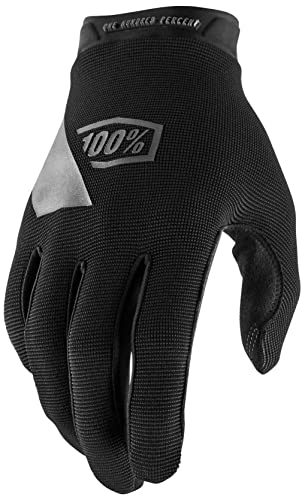 100% GUANTES RIDECAMP Gloves L Rękawice, Dorośli Unisex, Black/Charcoal (Wielobarwny)