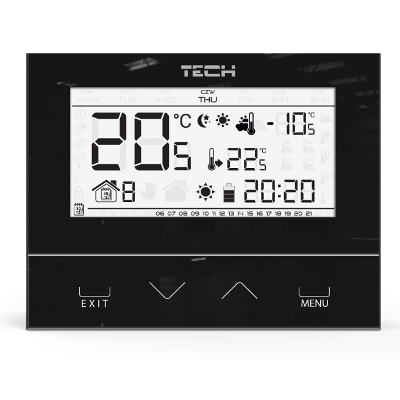 LEDart TECH STEROWNIKI TECH POKOJOWY DWUSTANOWY ST-292 V3 PRZEWODOWY CZARNY W_292V3.01.PL02.1