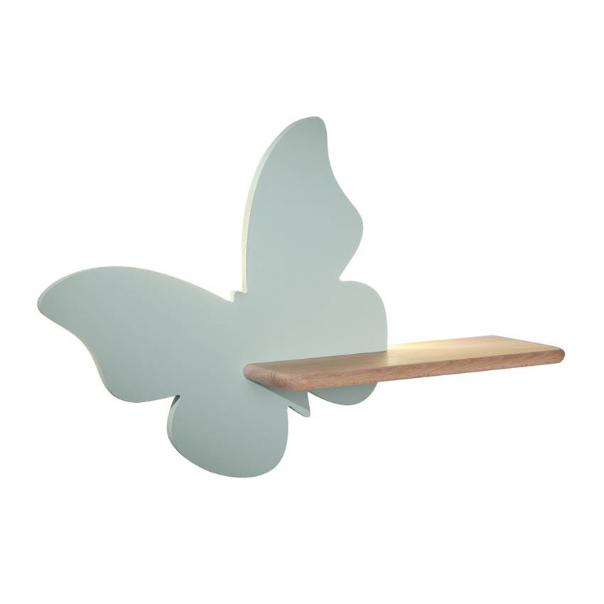 Kinkiet Led Butterfly, lampy do pokoju dziecięcego, candellux, kinkiet dziecięcy, miętowy