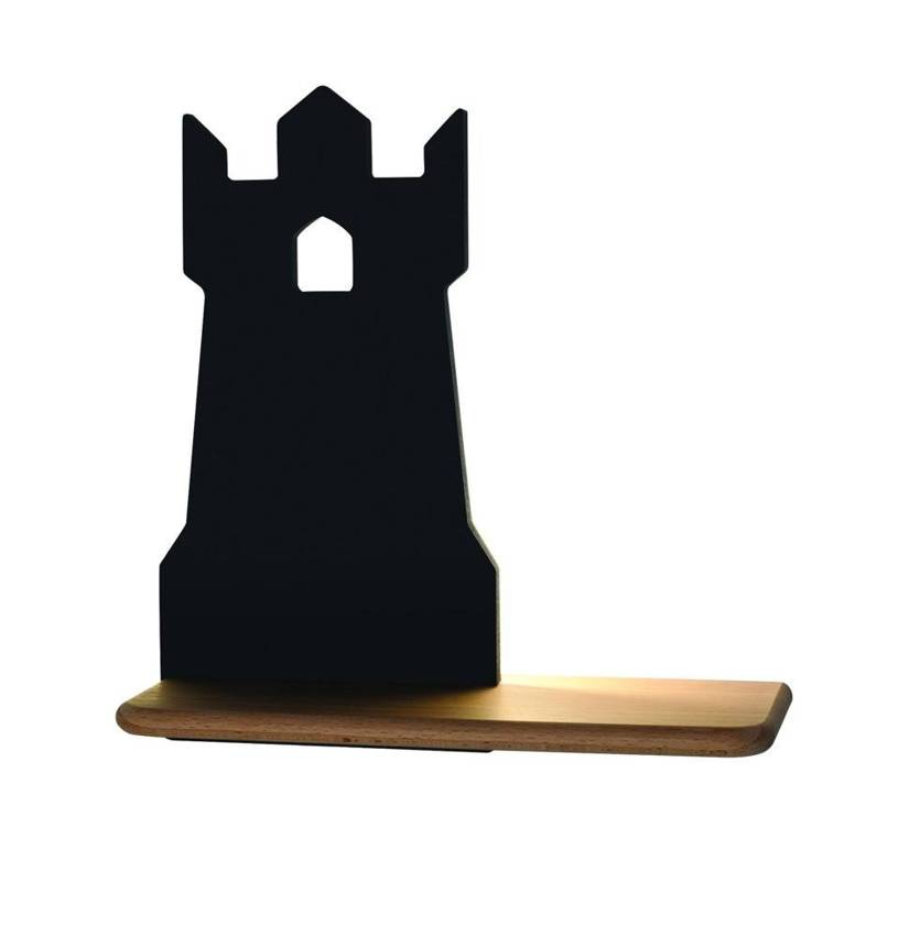Kinkiet Led Tower, lampy do pokoju dziecięcego, candellux, kinkiet dziecięcy, czarna