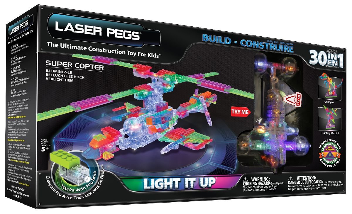 Laser Pegs 30 in 1 Supercopter G2100B