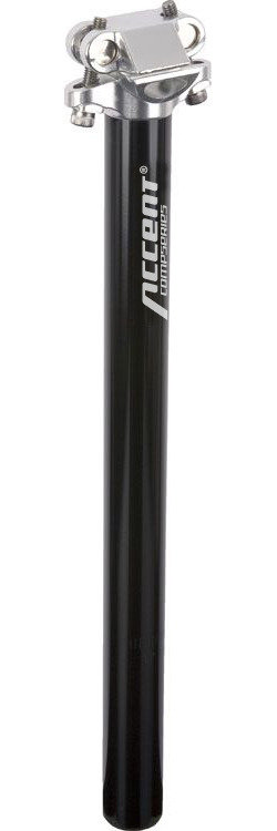 Accent Wspornik siodła SP-408 czarny / Długość: 400 mm / Średnica: 25,4