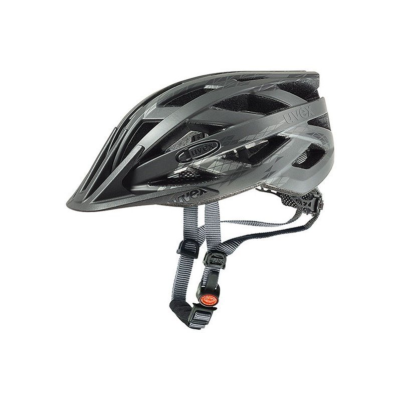 UVEX Uvex I-Vo Cc 4104231115 Kask Rowerowy, Czarny (Black-Smoke Mat), Obwód Głowy 5257 Cm, (4104231115_1115_52-57)