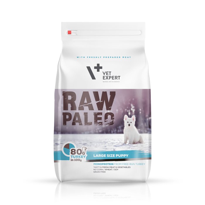 vetexpert RAW PALEO PUPPY LARGE 2,5KG WOŁOWINA