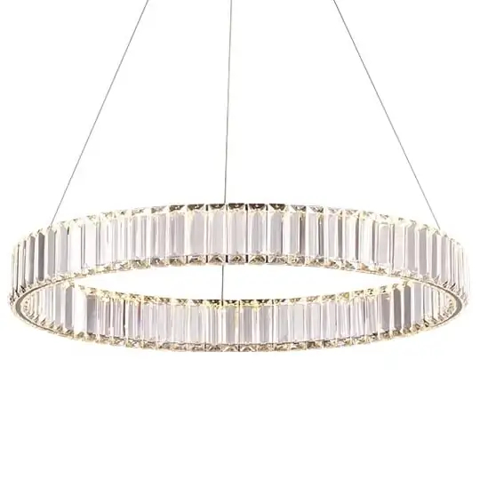 Żyrandol glamour Bohemia CGBOHEM80AL Copel LED 40W 3000K kryształowy ring mosiądz