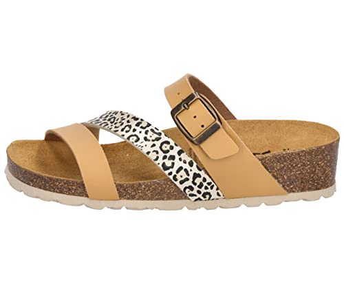 Lico Damskie Natural Glitter kapcie, beżowe, 36 EU, beżowy, 36 EU