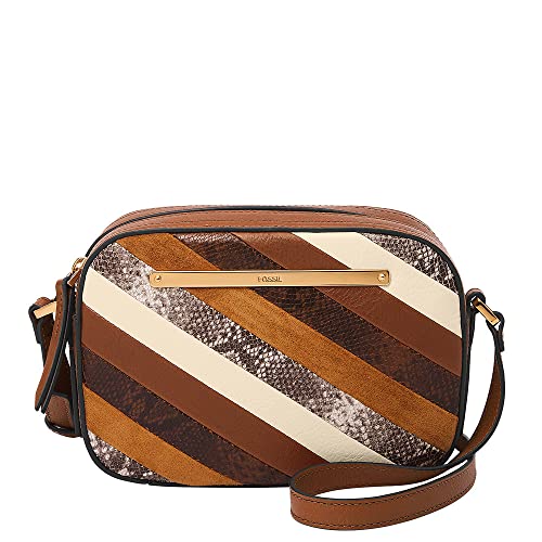 Fossil Womens Liza torba na ramię, paski, 20,3 cm dł. x 6,4 cm szer. x 14 cm wys, Paski, 20.3 cm L x 6.4 cm W x 14 cm H