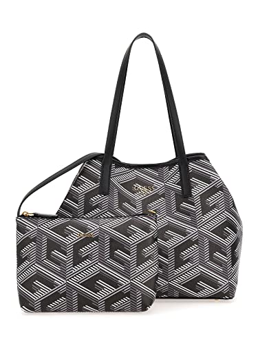 Guess Vikky Tote, Torba Kobieta, Czarne Logo, Unikalne, Czarne Logo