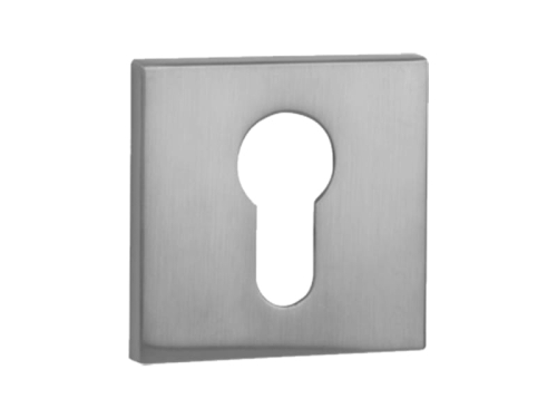 Rozeta VDS prostokątna R76F chrom szczotkowany wkładka