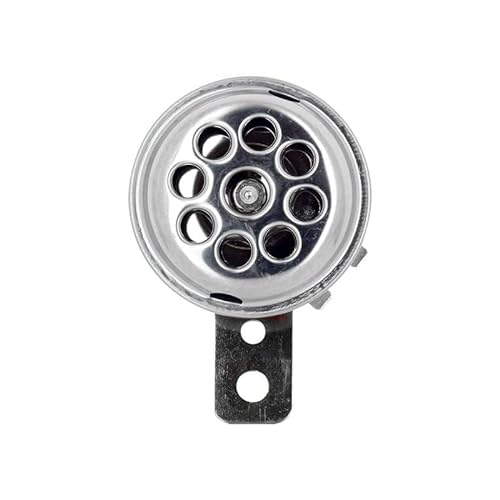 cyclingcolors Chromowany klakson 12 V 66 mm 105 dB stal motocykl motorower skuter rogi sygnałowe