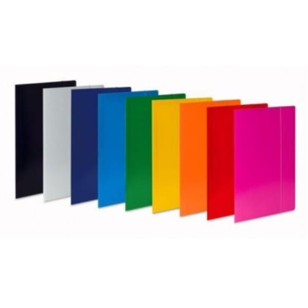 Teczka kartonowa z gumką A4 foliowana 450g Aro niebieska /385/