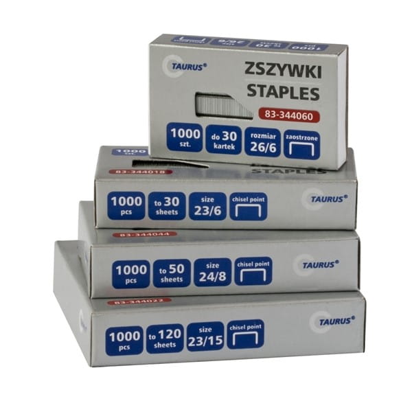 Zszywki 23/10 TAURUS 1000szt /83-344020/