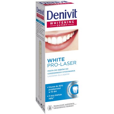 Denivit Anti-Stain Expert Pasta Do zębów Pro-Laser White 50ml